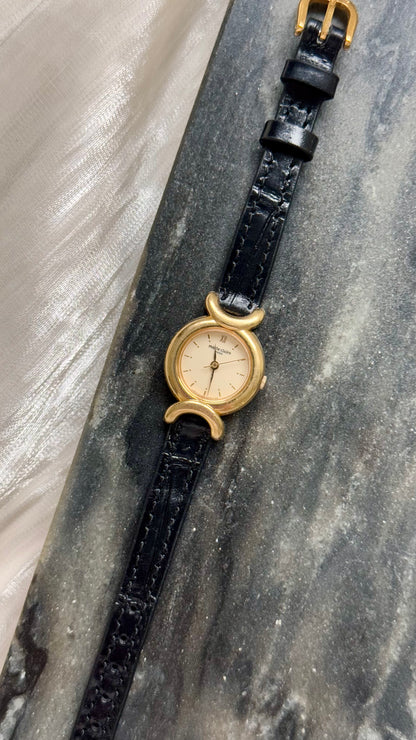 Marie Claire Vintage Watch 1990s - Bespoke Leather