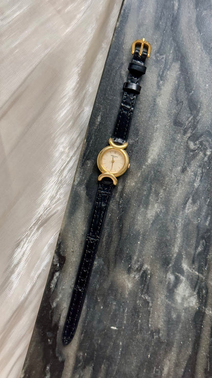 Marie Claire Vintage Watch 1990s - Bespoke Leather