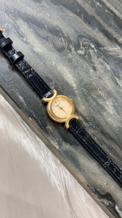 Marie Claire Vintage Watch 1990s - Bespoke Leather