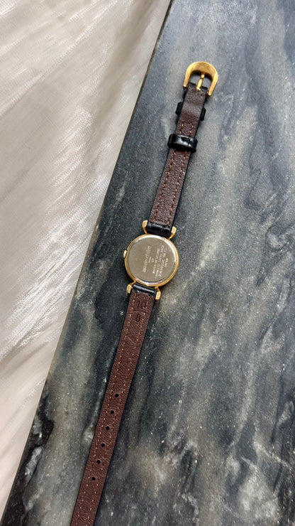 Marie Claire Vintage Watch 1990s - Bespoke Leather