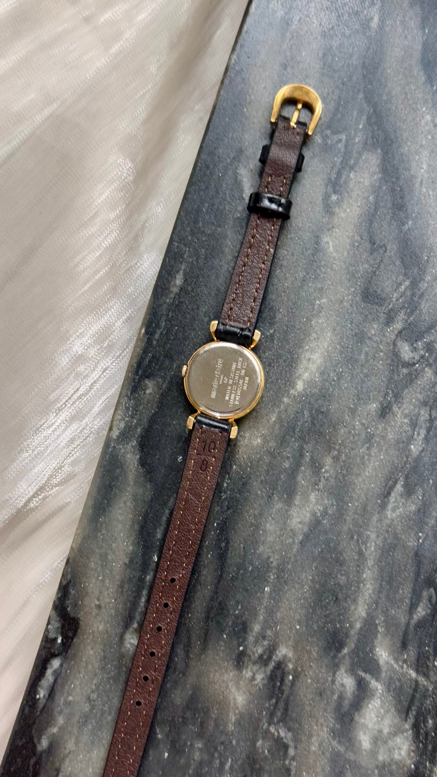 Marie Claire Vintage Watch 1990s - Bespoke Leather