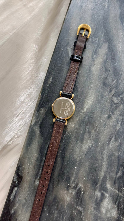 Marie Claire Vintage Watch 1990s - Bespoke Leather