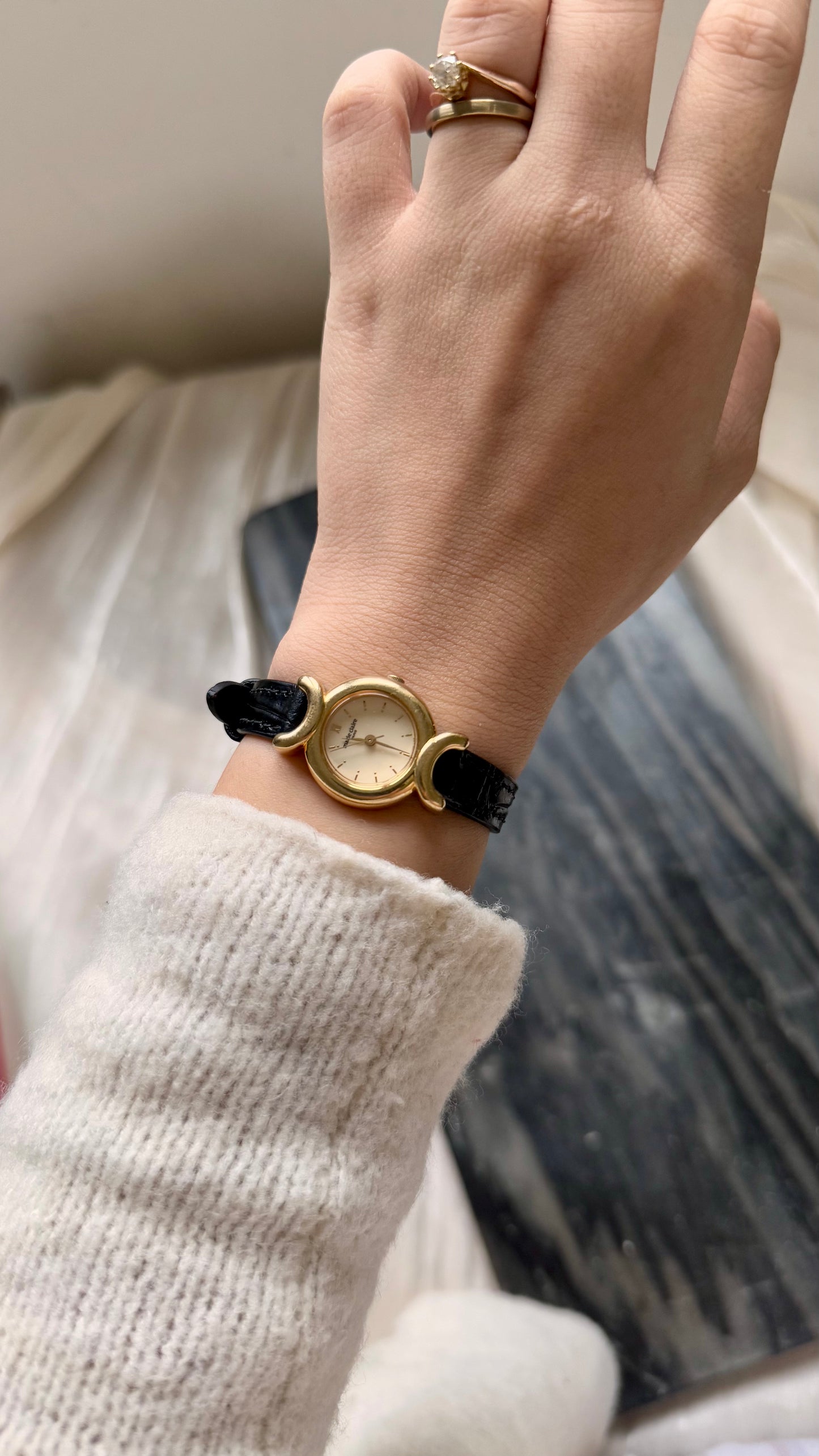 Marie Claire Vintage Watch 1990s - Bespoke Leather