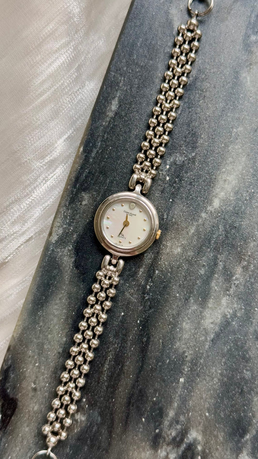 Vintage Gianni Accardi Milano Italy Watch -  Mother Of Pearl Dial
