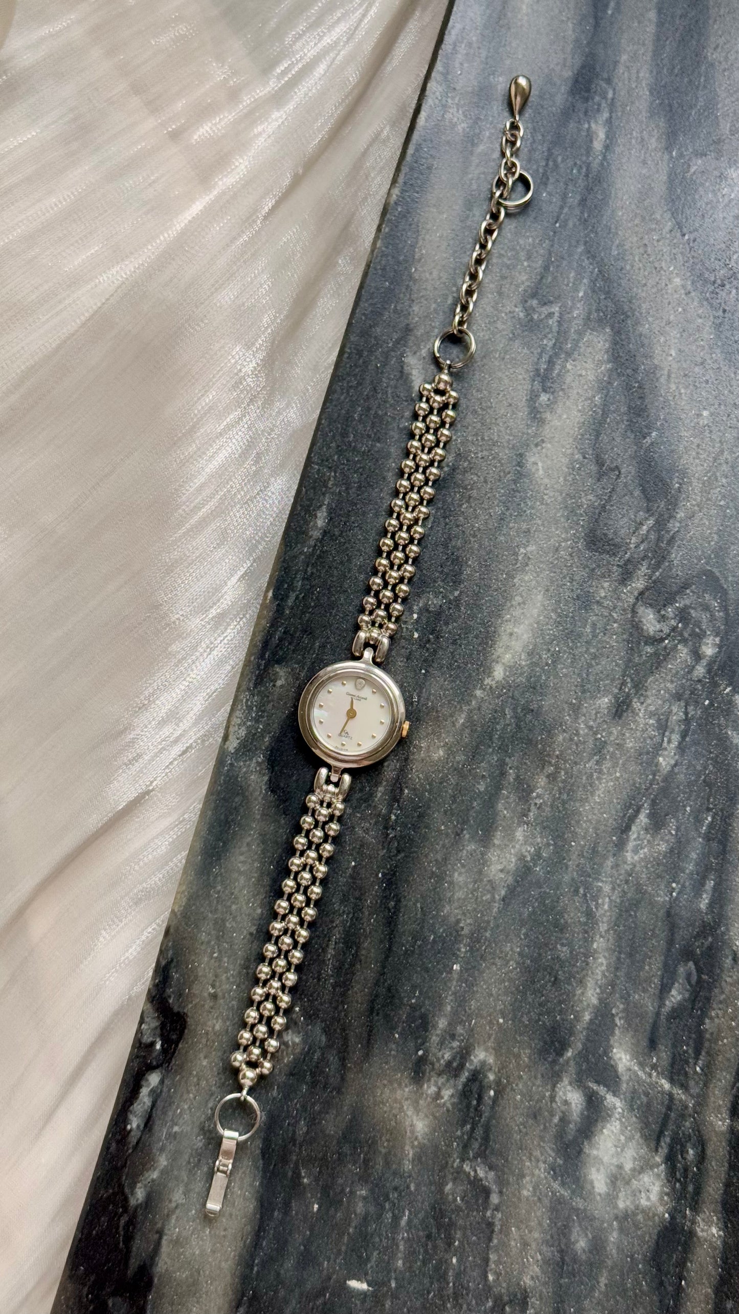 Vintage Gianni Accardi Milano Italy Watch -  Mother Of Pearl Dial