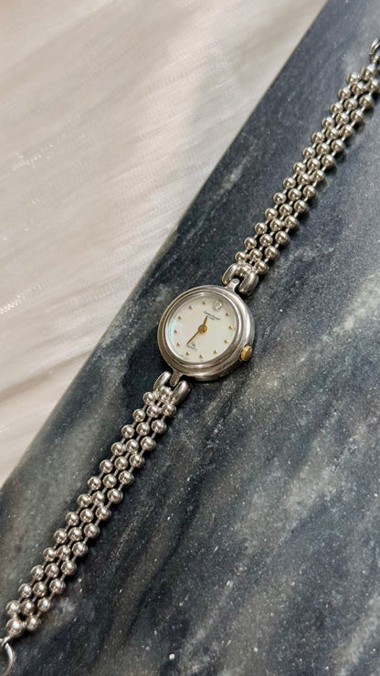 Vintage Gianni Accardi Milano Italy Watch -  Mother Of Pearl Dial
