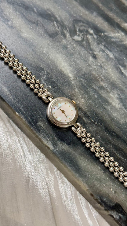 Vintage Gianni Accardi Milano Italy Watch -  Mother Of Pearl Dial