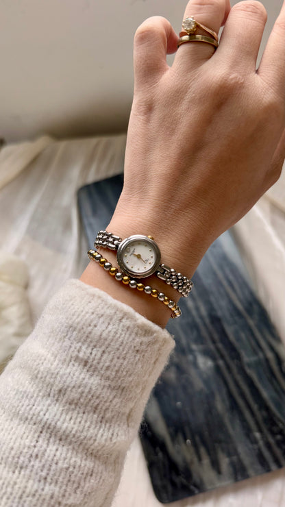 Vintage Gianni Accardi Milano Italy Watch -  Mother Of Pearl Dial