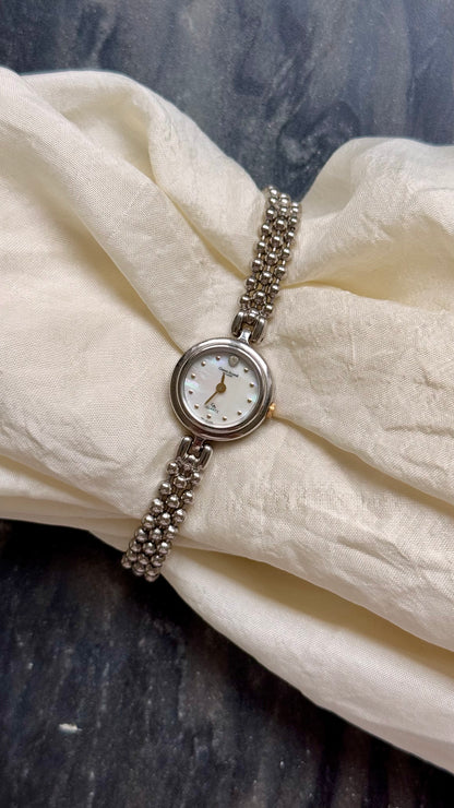 Vintage Gianni Accardi Milano Italy Watch -  Mother Of Pearl Dial