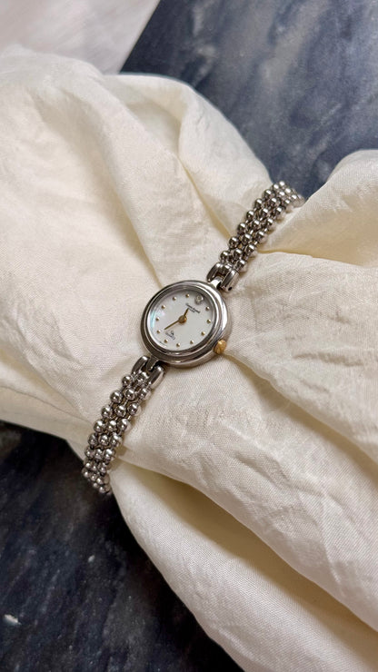 Vintage Gianni Accardi Milano Italy Watch -  Mother Of Pearl Dial
