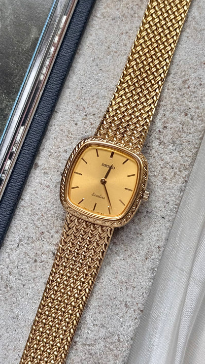 Seiko Exceline vintage watch -  18k gold plated
