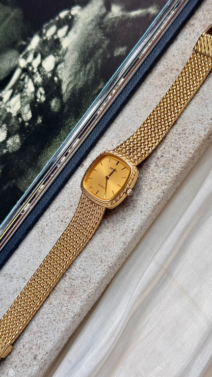 Seiko Exceline vintage watch -  18k gold plated