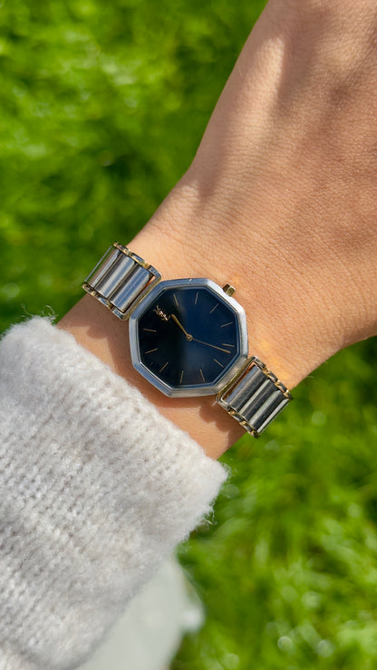 Classic Octagon Yves Saint Laurent vintage watch (YSL) 1990s