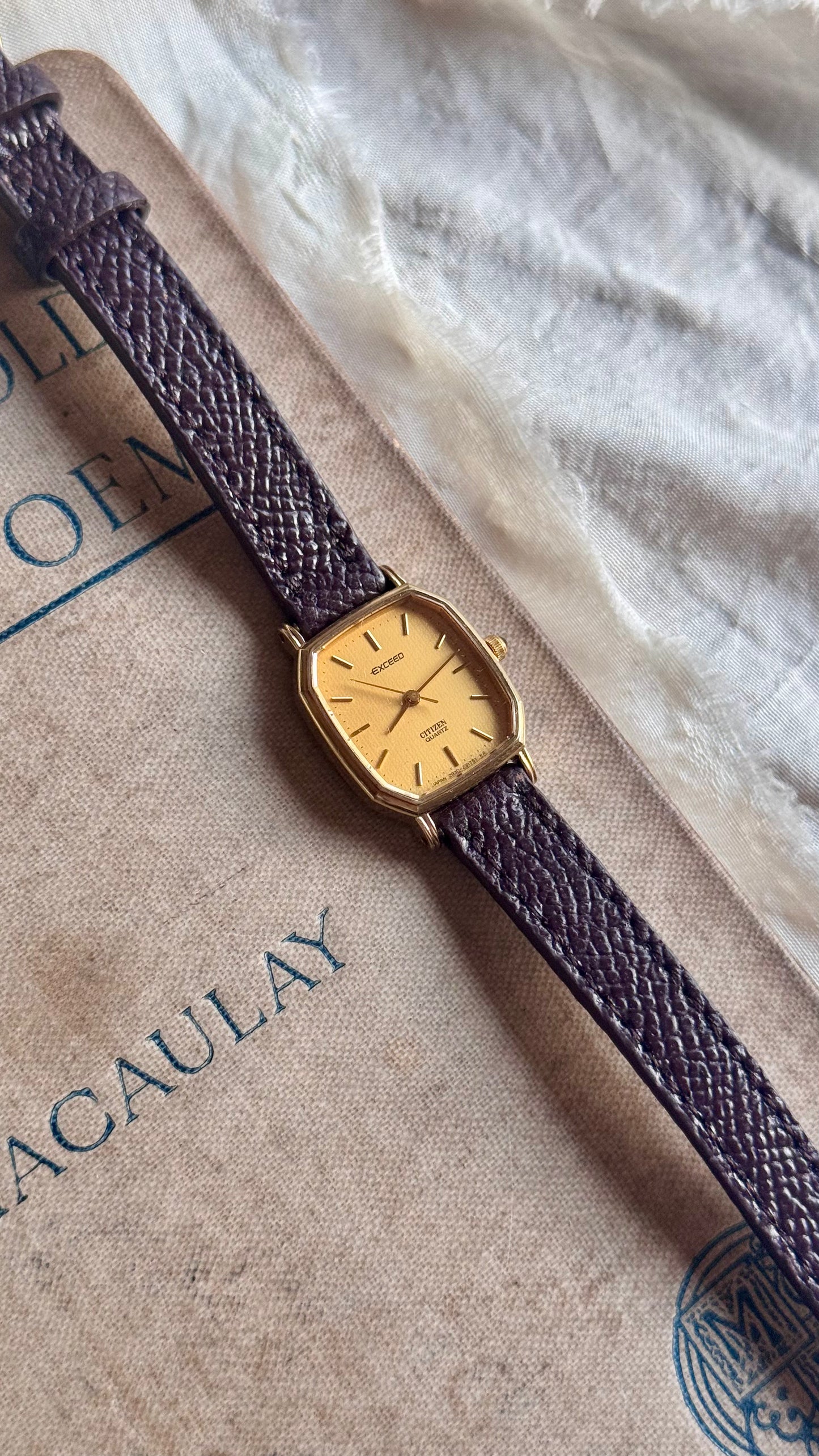 Vintage Citizen Exceed Watch 1993 - 30 Micron Gold Plated