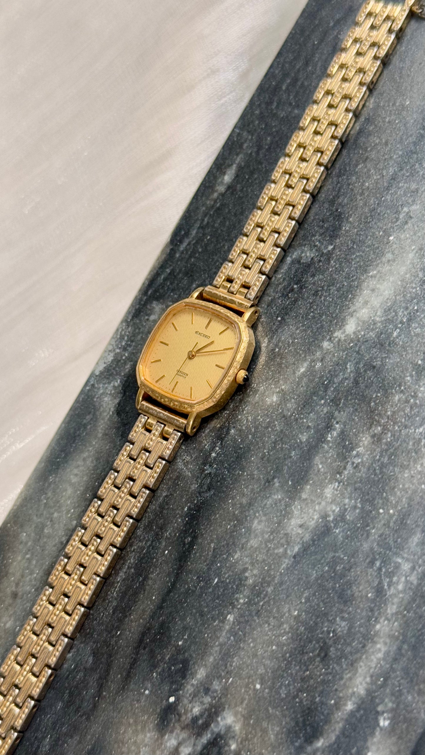 Citizen Exceed Vintage Watch - 30 Micron Gold Plated