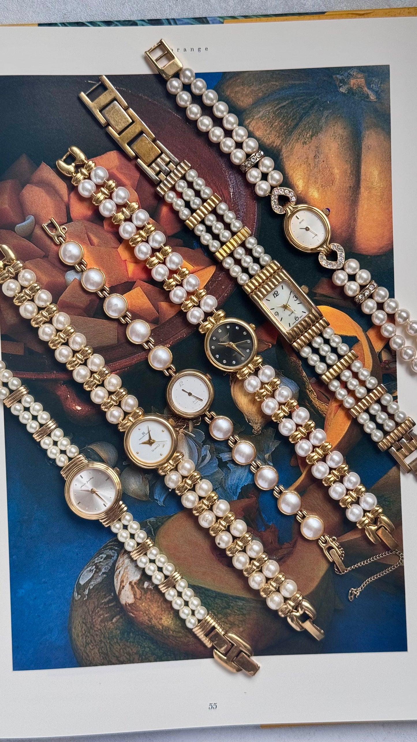 Art Decor Faux Pearl Watch Collection - All rare finds