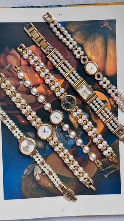 Art Decor Faux Pearl Watch Collection - All rare finds