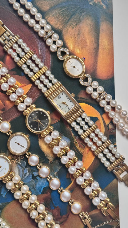 Art Decor Faux Pearl Watch Collection - All rare finds