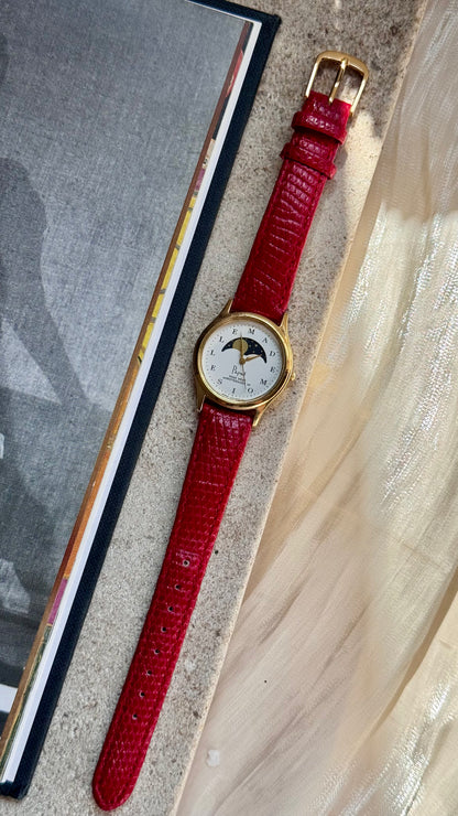 Mademoiselle NONNON - Papas vintage watch with moonphase calendar