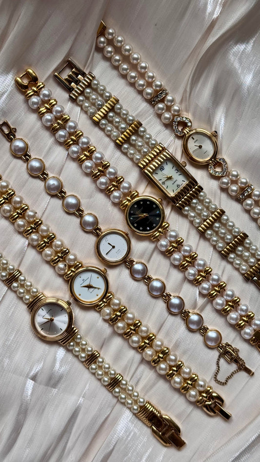 Art Decor Faux Pearl Watch Collection - All rare finds