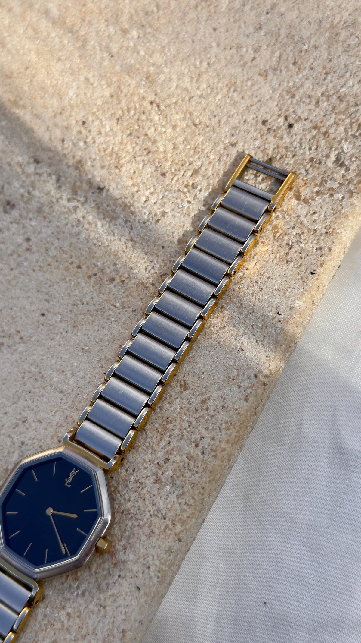 Classic Octagon Yves Saint Laurent vintage watch (YSL) 1990s