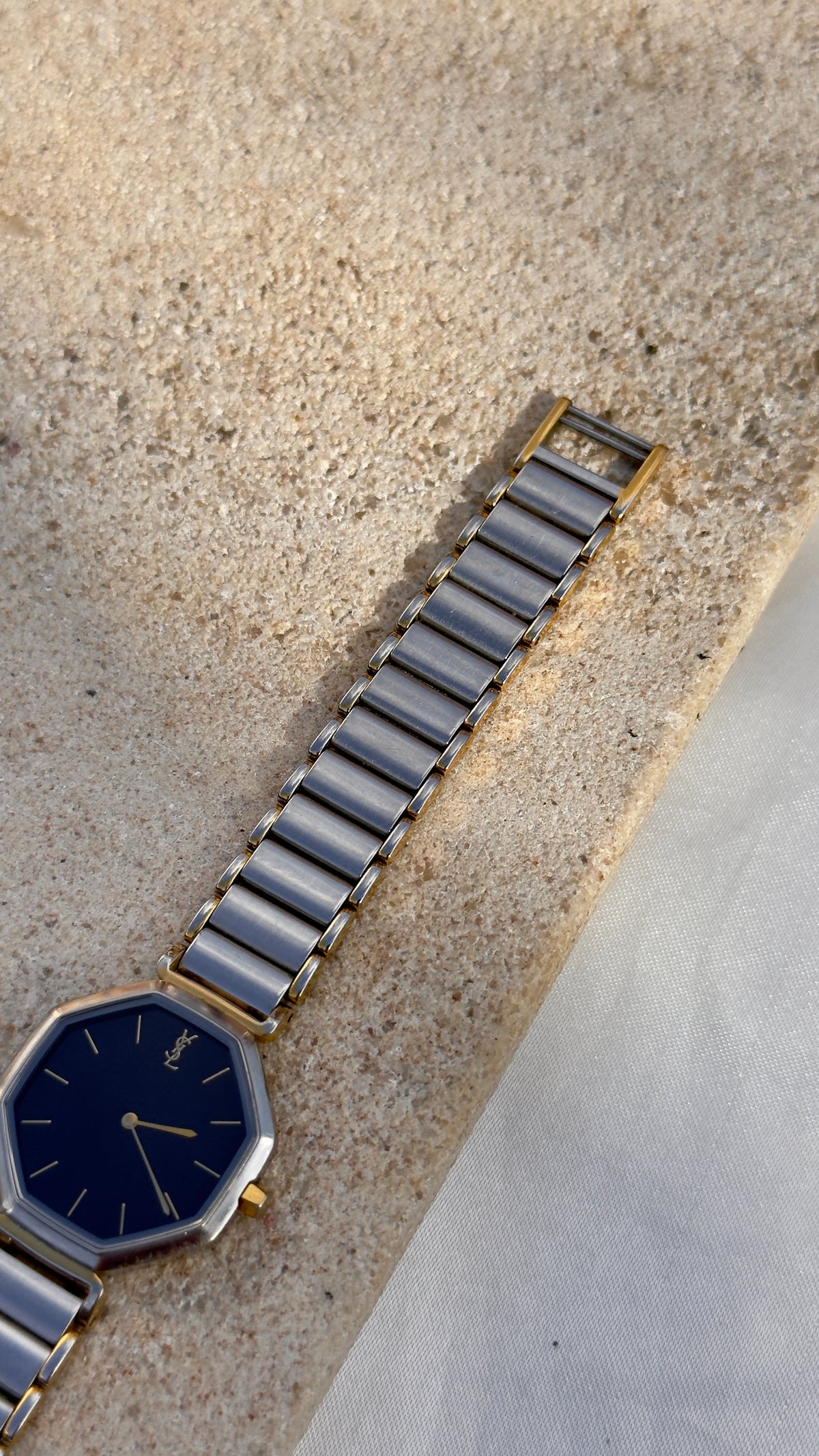 Classic Octagon Yves Saint Laurent vintage watch (YSL) 1990s