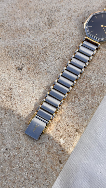 Classic Octagon Yves Saint Laurent vintage watch (YSL) 1990s