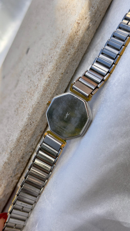 Classic Octagon Yves Saint Laurent vintage watch (YSL) 1990s