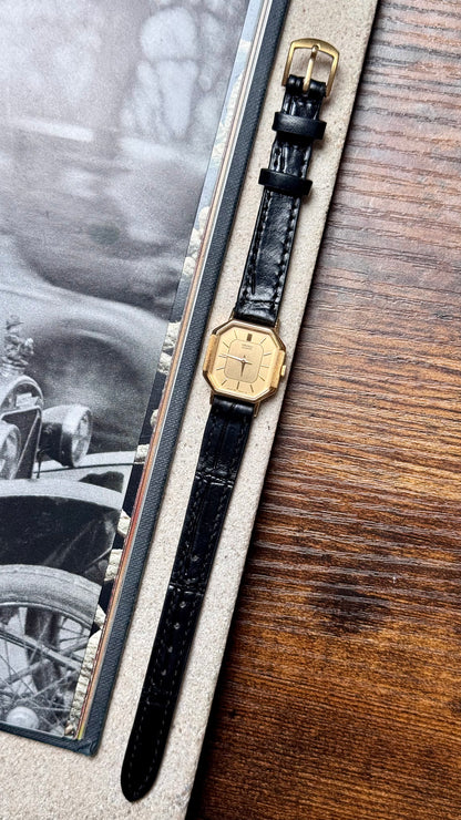 Classic Seiko Vintage Watch 1993 - Gold plated case, gold-filled buckle