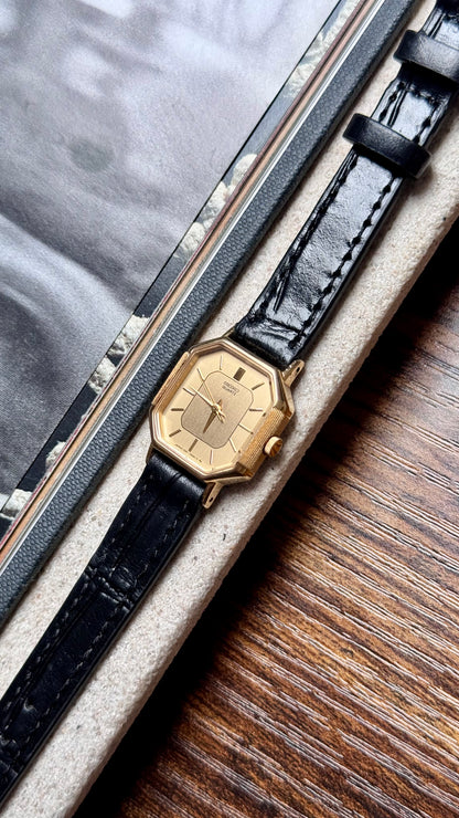Classic Seiko Vintage Watch 1993 - Gold plated case, gold-filled buckle
