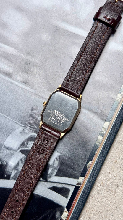 Classic Seiko Vintage Watch 1985 - Gold plated, original buckle