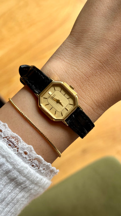 Classic Seiko Vintage Watch 1993 - Gold plated case, gold-filled buckle