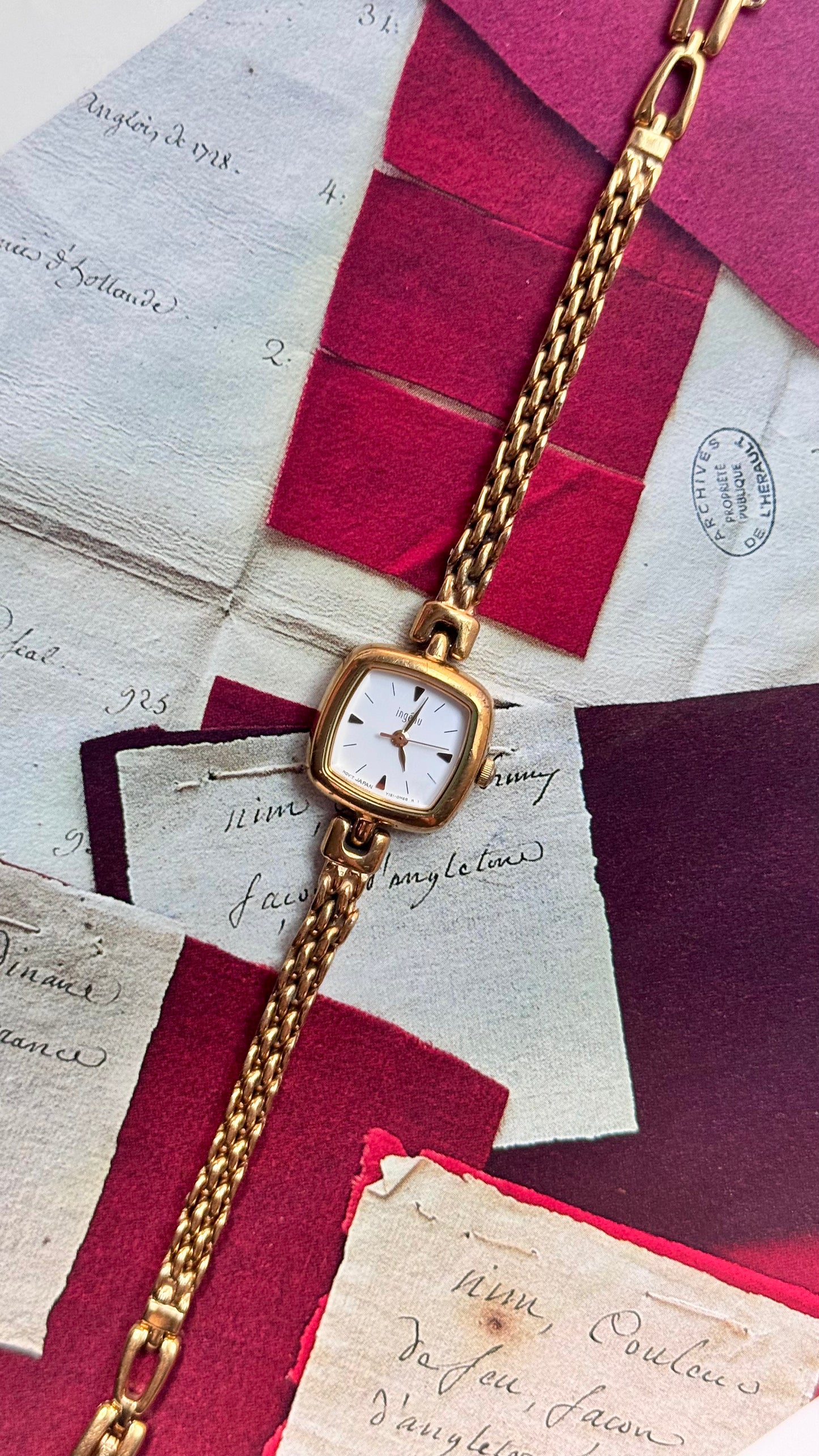 Dainty Gold Tone Watch Collection 1990s