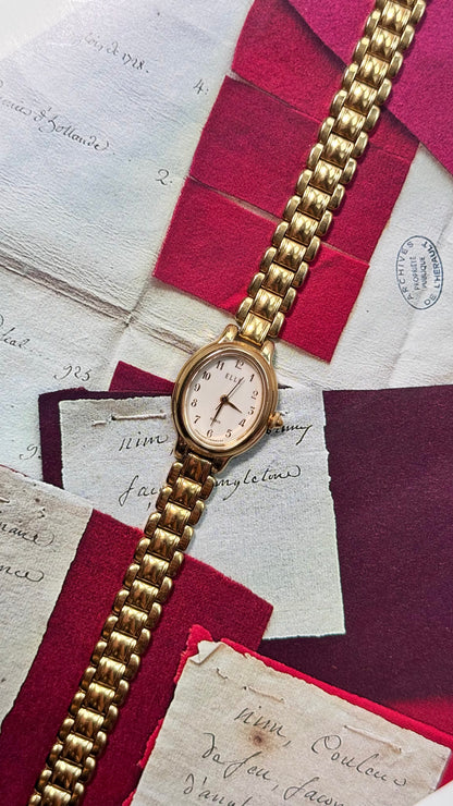 Dainty Gold Tone Watch Collection 1990s