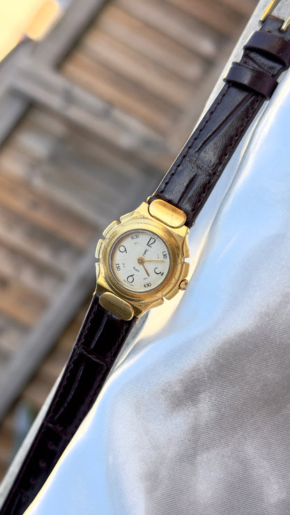 Yves Saint Laurent "Paris After Hours" vintage watch (YSL) 1995 - Bespoke genuine leather