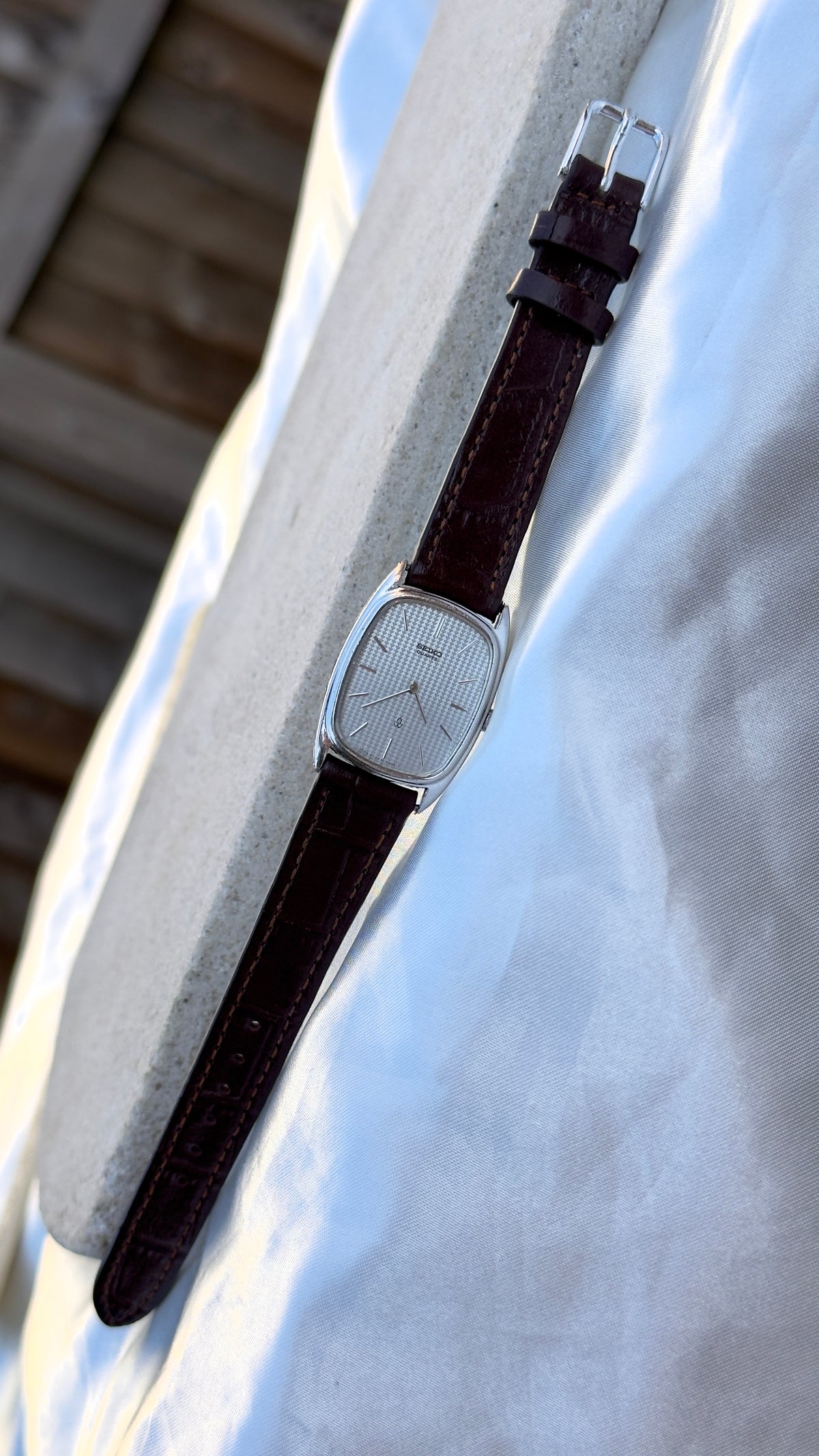 Vintage Seiko Chariot Tank Watch 1978