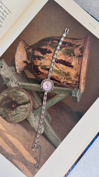 Faire La Bise vintage watch - Sterling silver