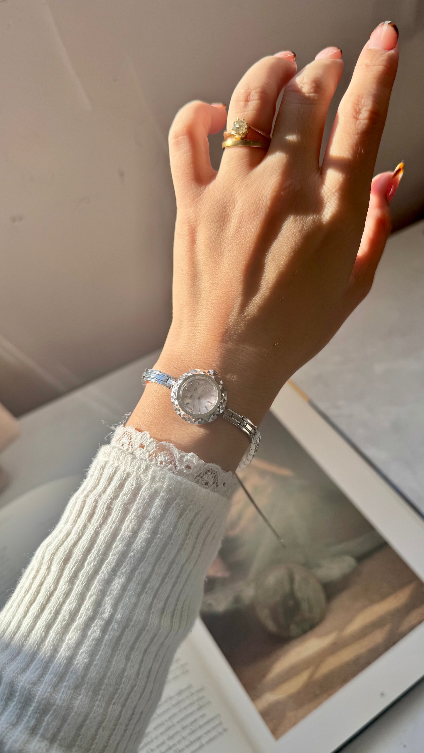 Faire La Bise vintage watch - Sterling silver