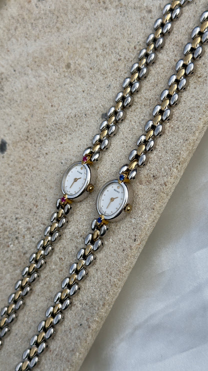 Seiko Vintage Watch - Rubies and Sapphires (Sold separately)
