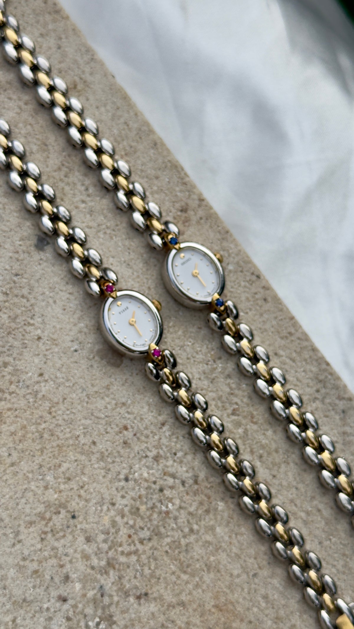 Seiko Vintage Watch - Rubies and Sapphires (Sold separately)