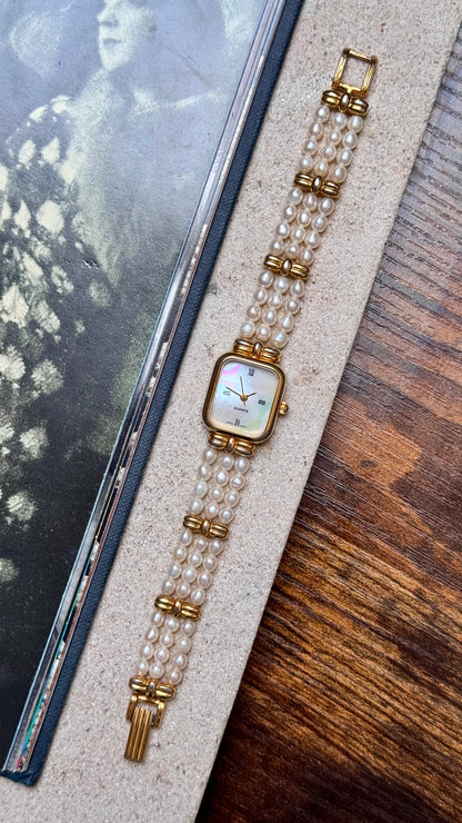 Japanese Fresh Water Pearl Vintage Watch