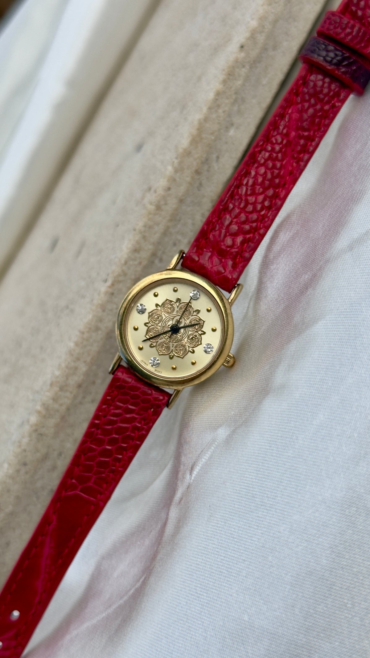 1200th Anniversary Commemorative Watch of Heian Capital (Kyoto) 1994 - mandala lotus pattern dial