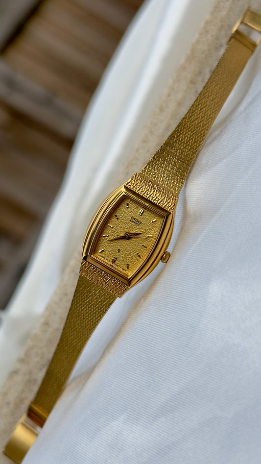 1991 Classic Citizen Vintage Watch - 18ct Gold Plated