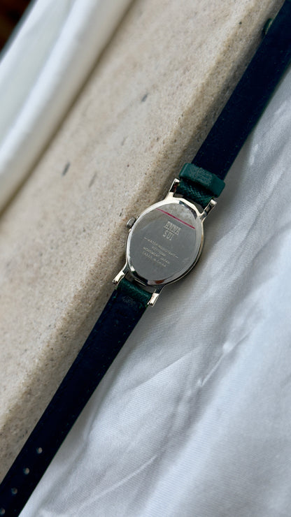 Vintage 1990s Anna Sui Watch - Green Leather