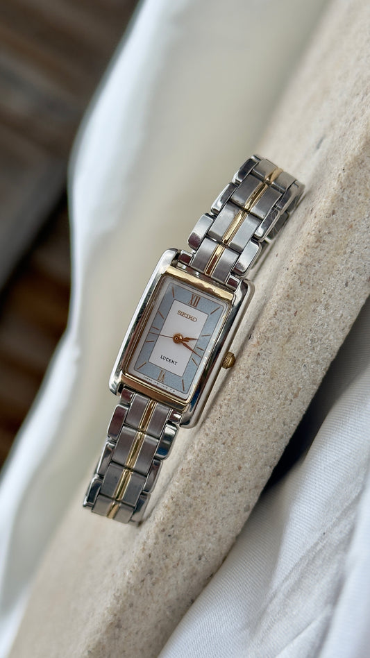 Super Rare Seiko Lucent Vintage Tank Watch 1999