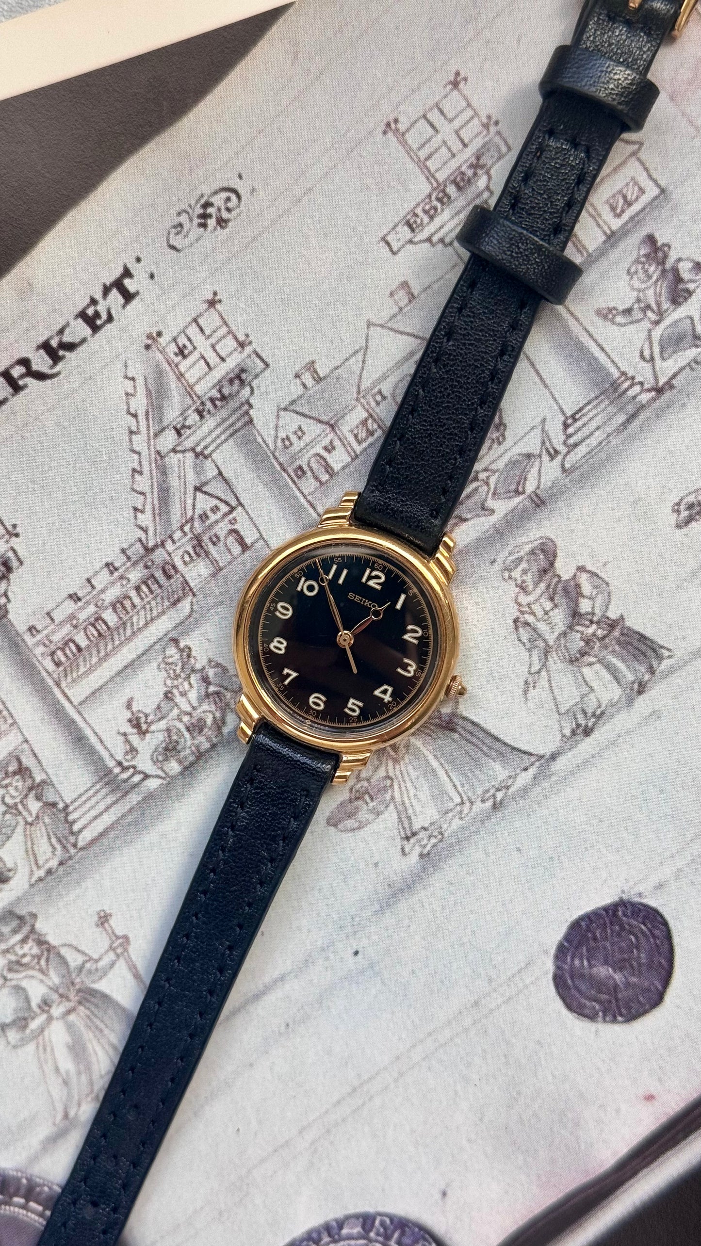 Vintage Seiko 1995 Watch - Gold Plated