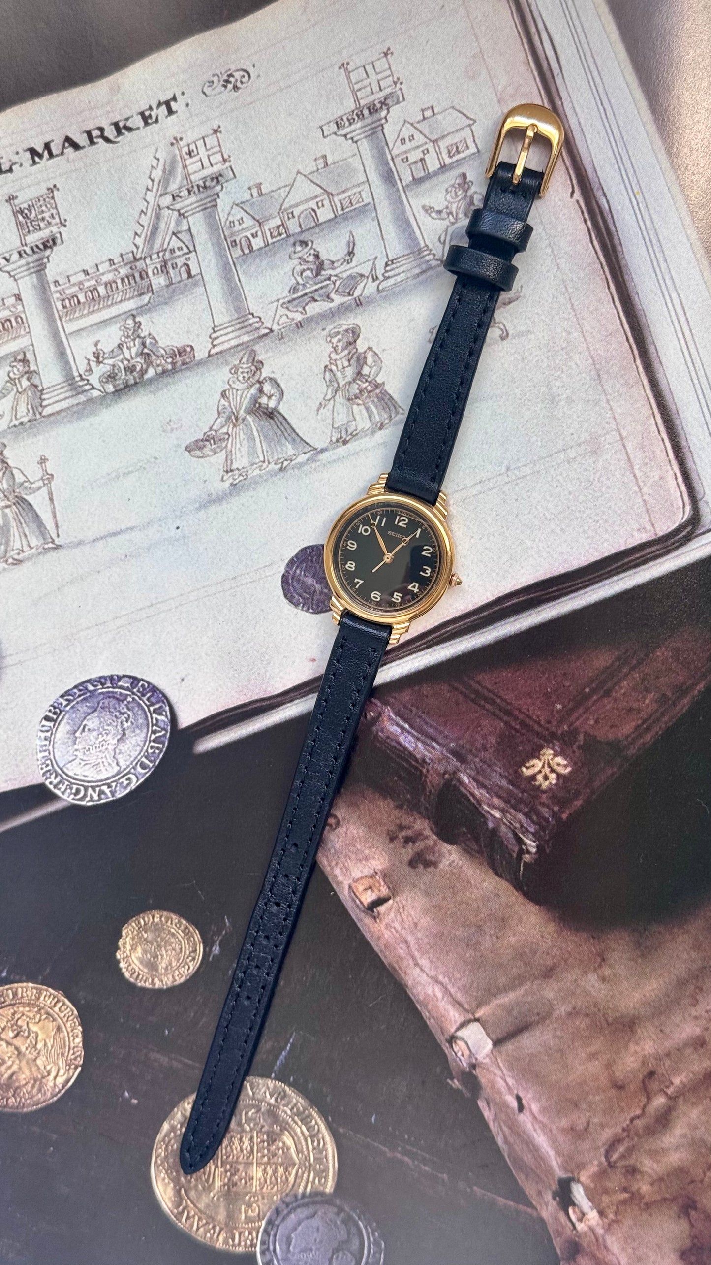 Vintage Seiko 1995 Watch - Gold Plated