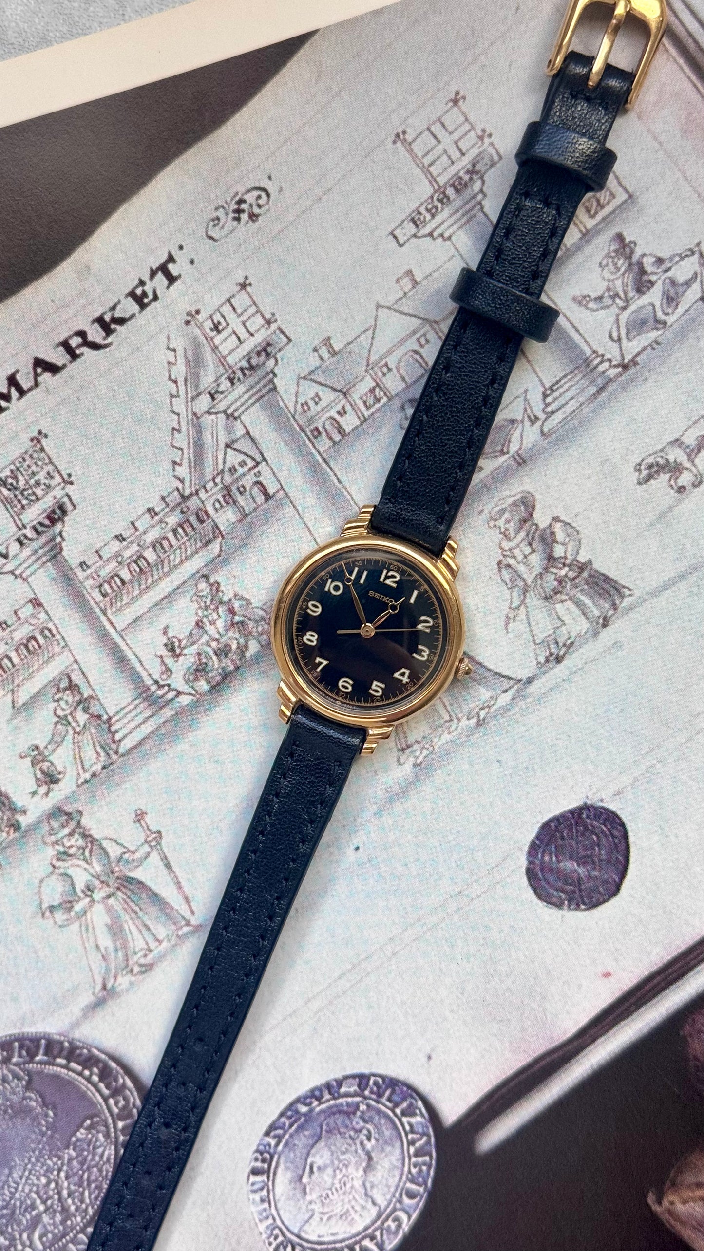 Vintage Seiko 1995 Watch - Gold Plated