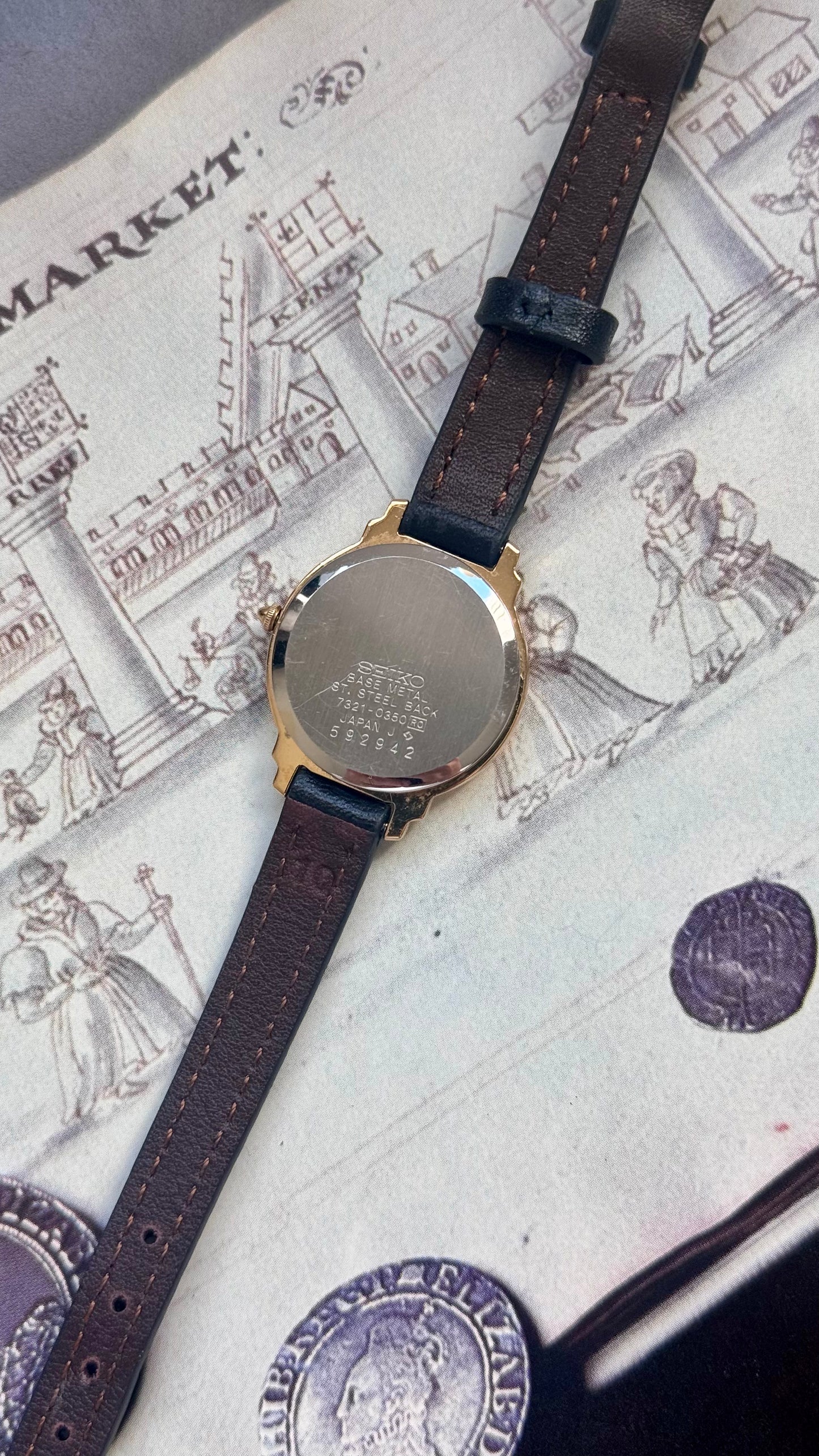 Vintage Seiko 1995 Watch - Gold Plated