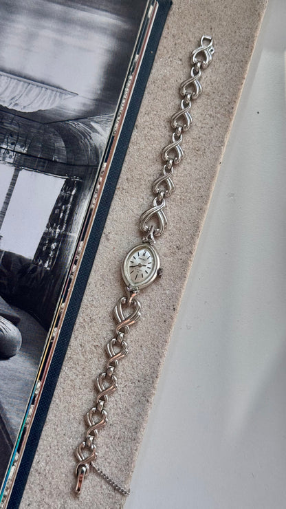 Seiko 1960s manual vintage watch - white gold plated